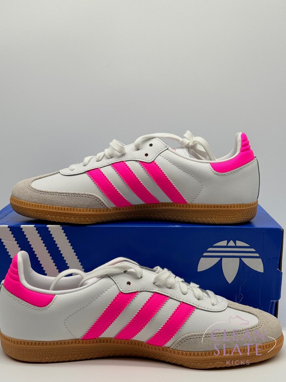 Adidas Samba OG White Pink Gum Kids Size 7 New
